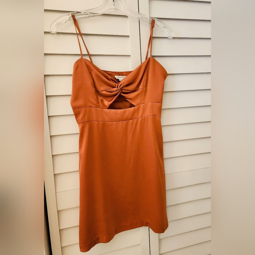 Cotton Candy LA-  Small Orange Cocktail Mini Dress